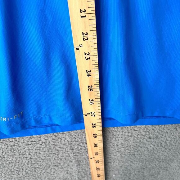 Nike Shirt Mens Small Blue Dri‎ Fit Tiger Woods Sea Island Polo Golf Performance - Picture 6 of 11